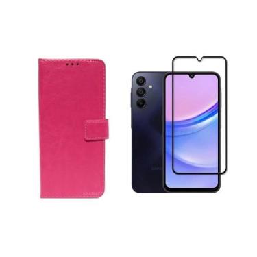 Imagem de Capa Capinnha Case Carteira + Pelicula vidro 3D para Samsung Galaxy A2