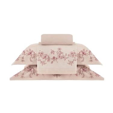 Imagem de Jogo de Cama Olga Gran Percalle 200 Fios - Queen - 4 Peças - Buddemeyer