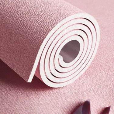 Imagem de Papel de parede espesso 7 mm autoadesivo à prova d'água à prova de umidade e papel de parede quente/cobertura de parede macio adesivo para sala de estar e quarto rosa quente 50 * 500 cm