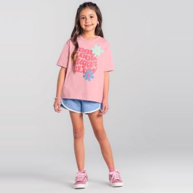 Imagem de Blusa infantil menina em malha com estampa floral Brandili-Feminino