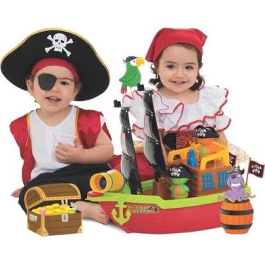 Imagem de Brinquedo Educativo Barco Didático Aventura Pirata - Mercotoys