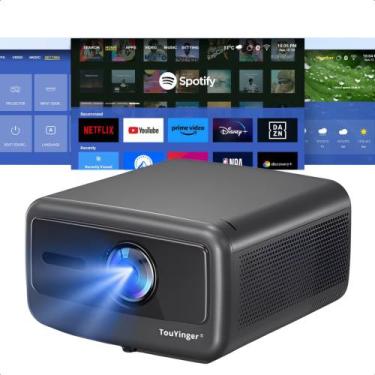 Imagem de Projetor Touyinger Q12W Pro 2800 ANSI Lúmens Com Android 12 Bluetooth 