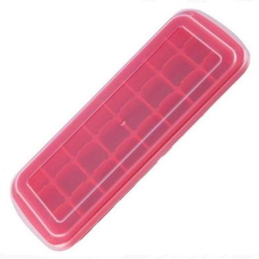 Imagem de Forma De Silicone 24 Gelo Cubo Frutas Papinha C Tampa Oferta