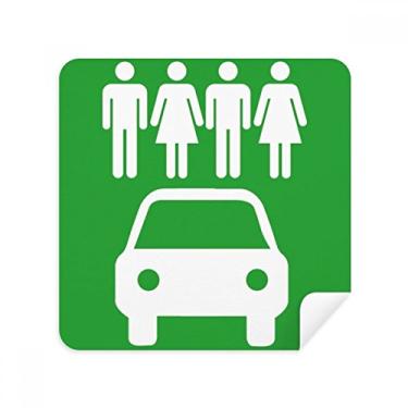 Imagem de Quatro pessoas veículos energéticos protegem o meio ambiente óculos pano limpador de tela tecido camurça pacote com 2