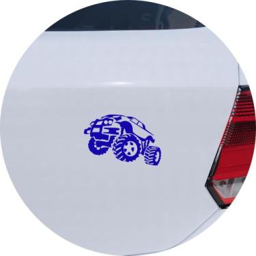 Imagem de Adesivo de Carro Monster Truck - Cor Azul - Melhor Adesivo, Azul