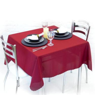 Imagem de Toalha de Mesa Oxford Liso 8 Cadeiras 3,00m x 1,50m - Cozzilar, Vinho