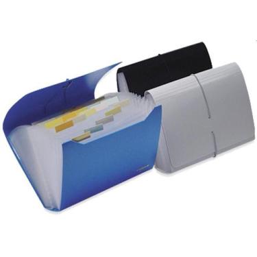 Imagem de Pasta Sanfonada Plástica Duplicata 31 Divisoes Fume - Polibras