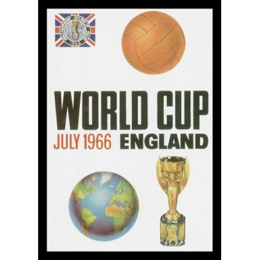 Imagem de Quadro Copa Do Mundo Fifa De 1966 Cartaz Moldura 42x29cm - Fanarte