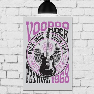 Imagem de Placa Decorativa MDF Rock Festival 30x40 - Quartinhos