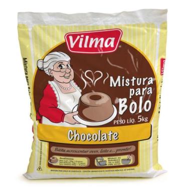 Imagem de Mistura Para Bolo Vilma 5kg - Escolha Seu Sabor, Chocolate