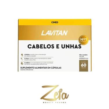Imagem de Lavitan Vitamina Cabelos E Unhas 60 Cápsulas - Cimed