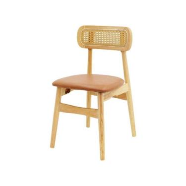 Imagem de Cadeira De Jantar Rainer Moderna Com Telinha Madeira - WAW Design