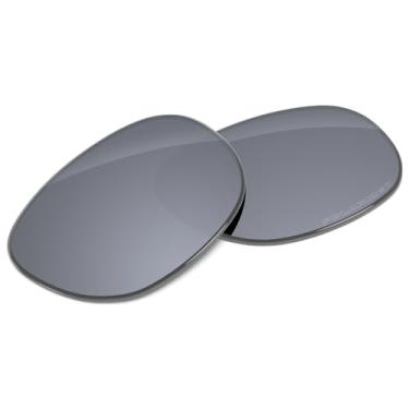 Imagem de Tintart Lentes de substituição de desempenho compatíveis com RayBan Wayfarer RB2132 52 mm polarizadas gravadas-prata metálica