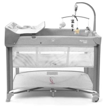 Imagem de Berço Desmontável DayDream 0-15Kg Multikids Baby Cinza BB404