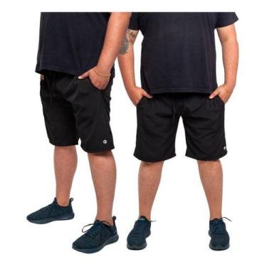 Imagem de Kit 2 Bermuda Plus Size Masculina Tactel Com Elastano - BEN20 PREMIUM,