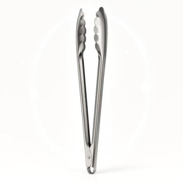 Imagem de Pegador Universal em Inox com Pontas de Silicone – Resistente ao Calor, Antiderrapante e Seguro para Superfícies Antiaderentes (Inox)