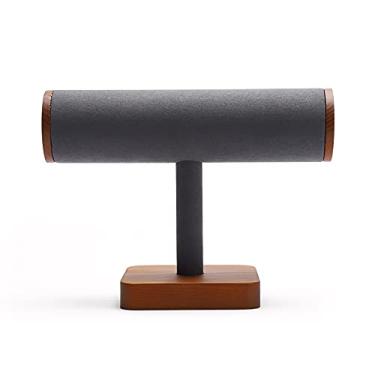 Imagem de Suporte de joias branco preto suporte de joias, colar pulseira organizador de faixa de cabelo, suporte de exibição de relógio de 23 cm para exibição de joias de evento (cor: cinza, tamanho: 1 peça)