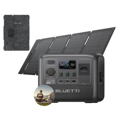 Imagem de Kit Estação de Energia AC50B 110v Bluetti + Placa Solar de 45w Ecolfow