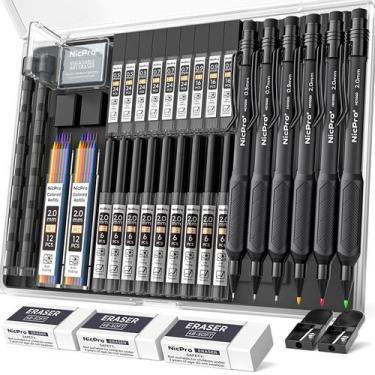 Imagem de Kit de Lápis Mecânicos Nicpro 6 Peças Resistente às Intempéries