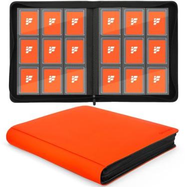 Imagem de Álbum Top Loader Fonwill TM10017-10 para 288 cartas, laranja
