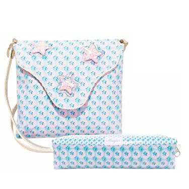 Imagem de Kit Infantil Bolsa e Estojo, Estrelinhas - Magicc Bolsas KI-077