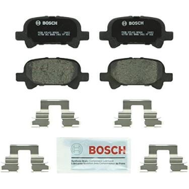 Imagem de Conjunto de pastilhas de freio a disco orgânico premium BOSCH BP828 QuietCast - Compatível com Toyota Avalon, Camry, Solara; TRASEIRA