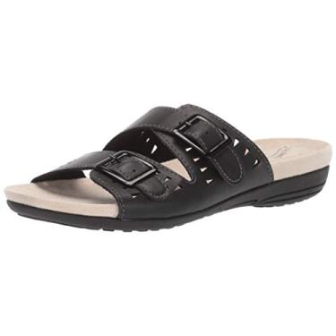 Imagem de Easy Street Sandália feminina Venus Comfort Slide, Preto, 6 Narrow