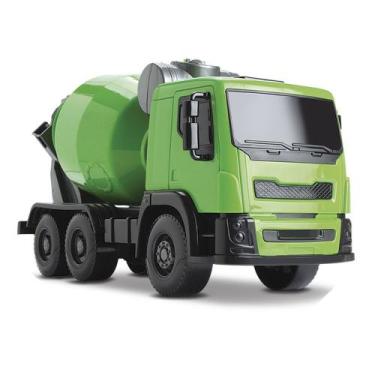 Caminhão Betoneira Realista Brinquedo Infantil Mixer Truck Vermelho