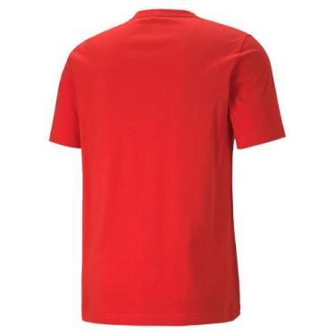 Imagem de Camiseta Puma Ess+ 2 Logo Masculino -Vermelho E Preto