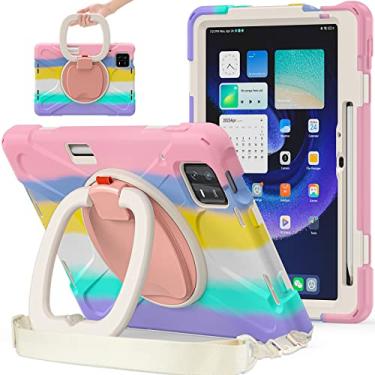 Imagem de GooodiDEAR Capa para tablet Xiaomi Mi Pad 6/Mi Pad 6 Pro de 11 polegadas - capa à prova de choque, alça de mão giratória de 360°, suporte dobrável, alça antiderrapante, alça de ombro ajustável,