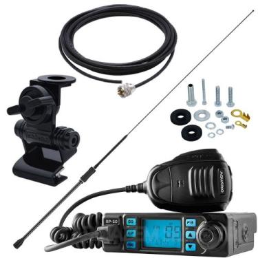 Imagem de Rádio Px 80 Canais RP-50 Mini Argentina Black 1,08m Porta Malas Capô P