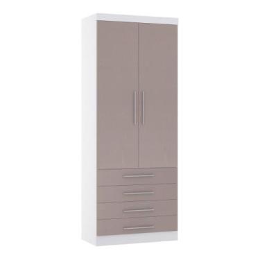 Imagem de Guarda Roupa Roupeiro Modulado Alpes 2 Portas 4 Gavetas - Módulo Alpes