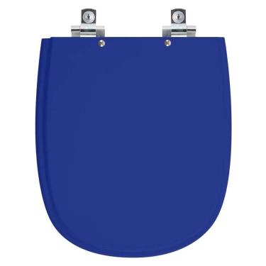 Imagem de Assento Sanitário Soft Close Dona Beja Azul Para Vaso Santa Clara