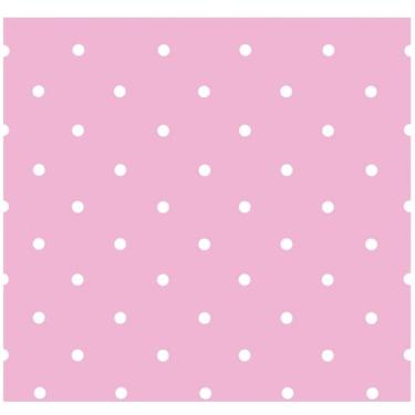 Imagem de Papel De Parede Treboli Poá Rosa 5651 - Rolo 10m X 0,53m