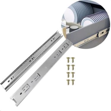 Imagem de Corrediça Telescópica Mini Par Light Trilho De Gaveta 35cm - Centerliz