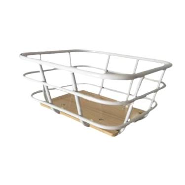 Imagem de Pegciuho Cesto Frontal para Bicicletas, Prático Suporte de Transporte para Ciclistas, Sem suporte