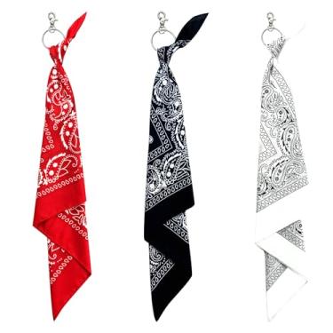 Imagem de Corrente de calça bandana ocidental para homens e mulheres padrão Paisley Hip Hop Punk Jeans Correntes de bolso para homens acessórios de roupas