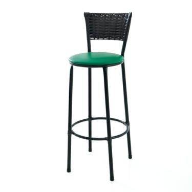 Imagem de Banqueta Bistrô Alta para Áreas Externas, Balcões, Espaço Gourmet (VERDE)