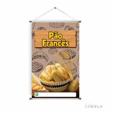 Imagem de Banner pronto Pão Francês BA 250A medida 45x70 cm arte pronta
