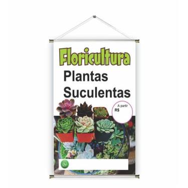 Imagem de Banner pronto Floricultura BA 211 medida 45x70 cm arte pronta