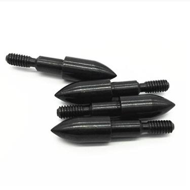 Imagem de 12 peças de pontas de flecha para tiro com arco 75/100/125/150 pontos de campo de grão 5/40.6 cm parafuso em pontos de bala pontas de flecha para balestra arco recurvo arco composto arco de caça e