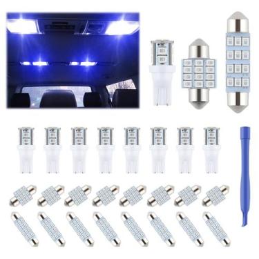 Imagem de Kit de lâmpadas LED para interior de carro iFunyLED 24 unidades 194 T1