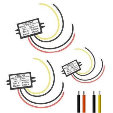 Imagem de Conversor Buck YRDZXG (3Pac) DC-DC 24V para 12V 5A 60W