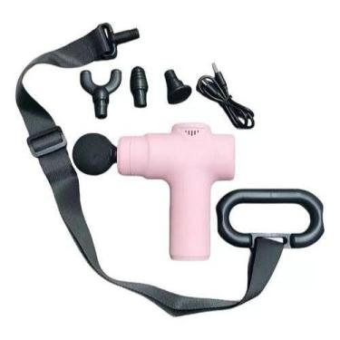 Imagem de Mini Massageador Portátil Profissional Muscular 6 Velocidade(Rosa)