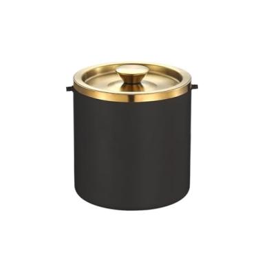Imagem de Baldes de gelo metal camada dupla balde de gelo KTV balde de gelo champanhe vinho tinto cerveja balde de gelo comercial barril de gelo (C)