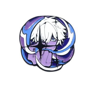Imagem de Broche esmaltado JJK Gojo & Megumi - Ryomen Sukuna Anime Figure Badge Pins - Presentes para crianças, adolescentes, mulheres, homens e fãs, Liga de aço, Sem pedras preciosas