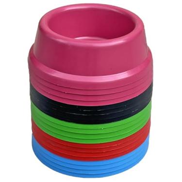 Imagem de Kit c/ 20 Comedouro 330ml Pote de Ração e Água Pequeno para Cachorro e Gato Cores Sortidas