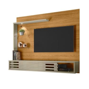 Imagem de Painel Bancada Suspensa Para Tv 60 Polegadas Frizz Select - 7 Decor Cumaru E Opala