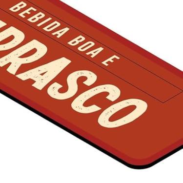 Imagem de Placa de Parede Decorativa - Bebida e Churrasco