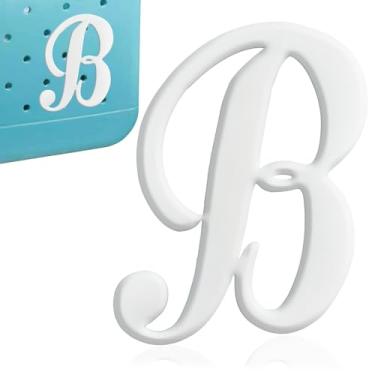 Imagem de CTOHN Berloques de letras para bolsa Bogg, acessórios decorativos de inserção de letras do alfabeto para bolsa de praia, Plástico, Sem Pedra Preciosa